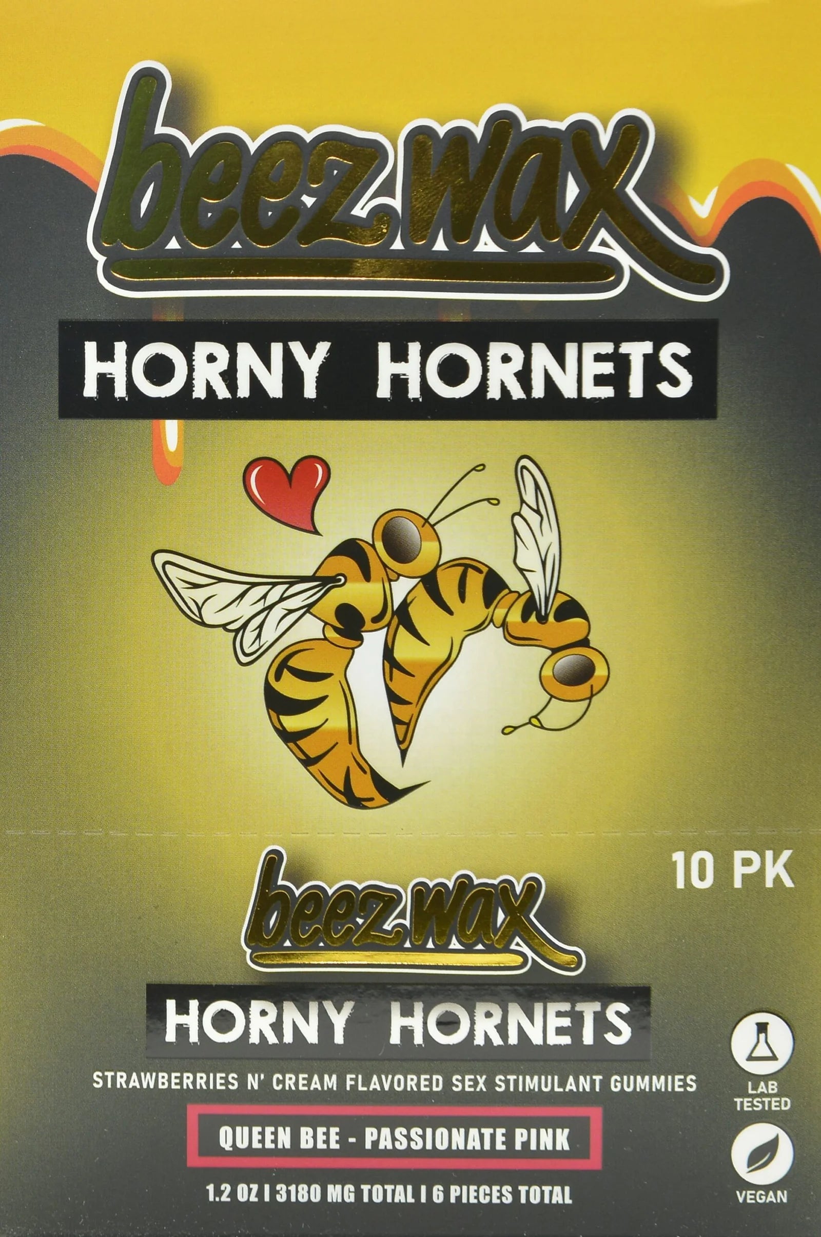 Horny Hornets Female Sex Gummies, Queen Bee-Passionate Pink, 3180mg 6p –  SELAA WHOLESALE