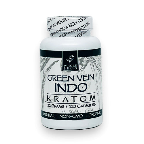 WHOLE HERBS KRATOM CAPSULE-WHOLE HERBS - GREEN INDO 72G, 120CAPS