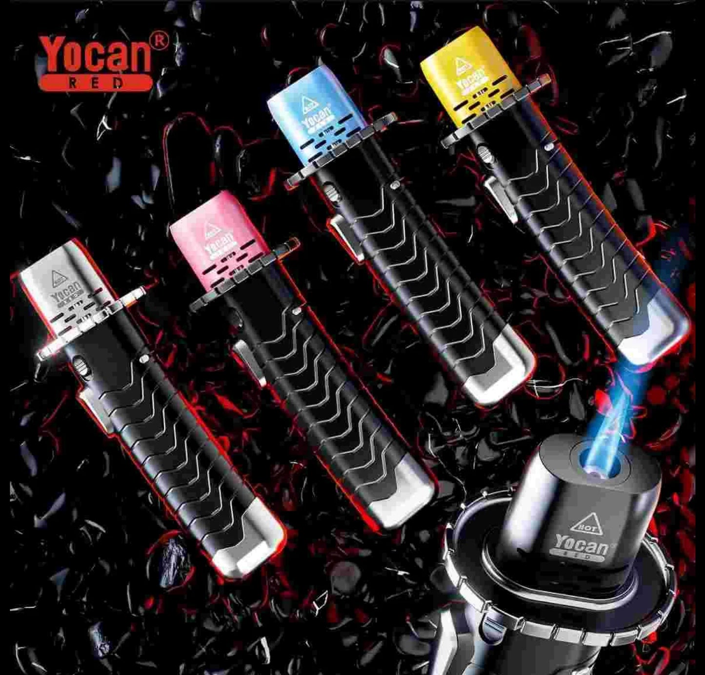 Lighter Single-Yocan Red – Katana Single Flame Torch Lighters