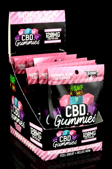 CBD Gummies Botanical Blend 120mg, 8pc/bag (12pc/box)