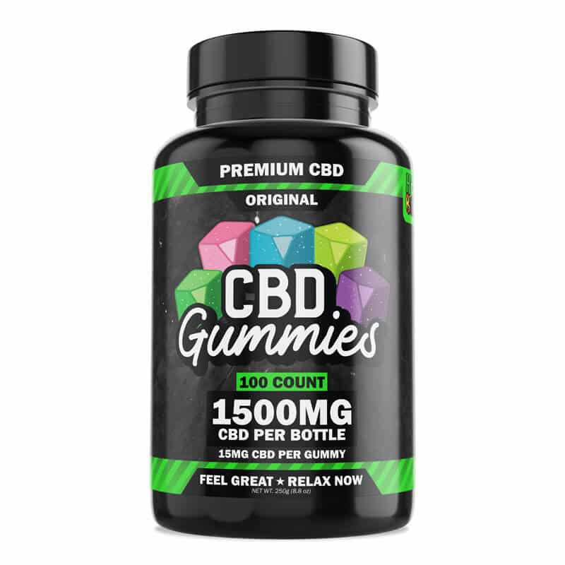 CBD Gummies Original Assorted Flavors1500mg, 100pc/jar