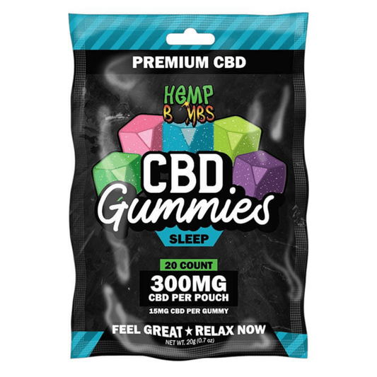 CBD Gummies Sleep Assorted 300mg, 20pc/bag (6pc/box)