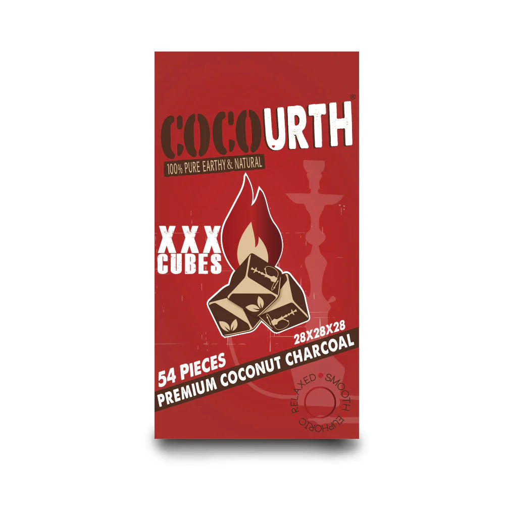 COCOURTH HOOKAH CHARCOAL-COCOURTH - XXX BIG CUBES 1KG, 54PCS