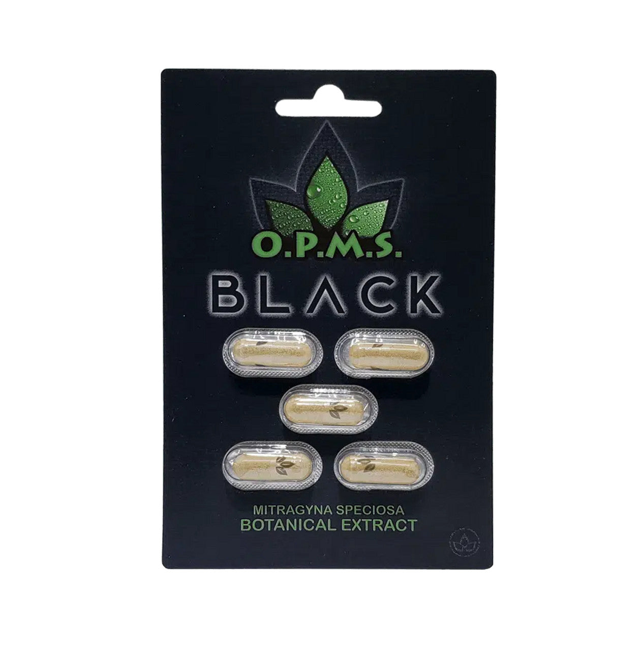 OPMS KRATOM CAPSULE-OPMS - BLACK, 5CT/PACK (10PACK/BUNDLE)