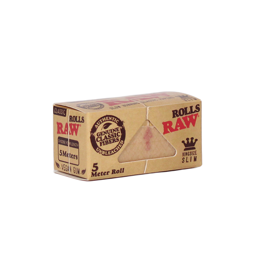 RAW PAPER-RAW - CLASSIC KING SIZE SLIM 5 METER, 24PC/BOX