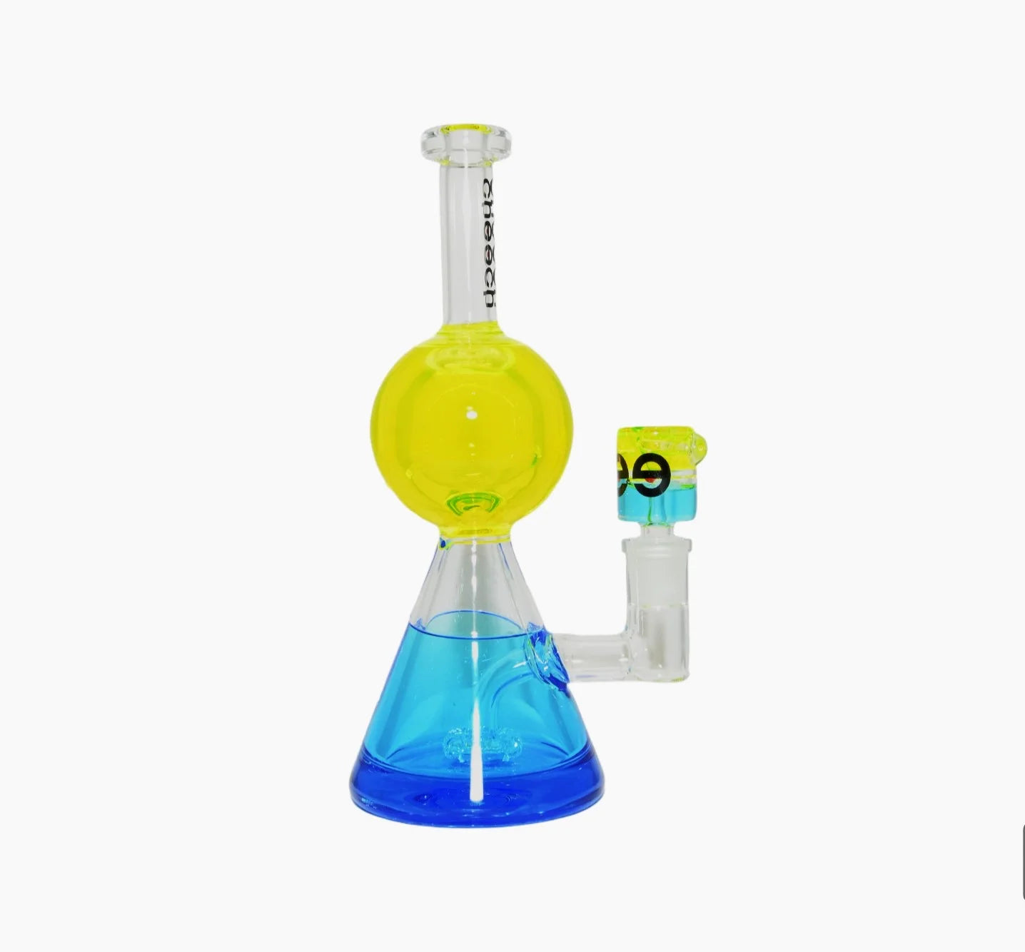 8” Cheech 8in Water Pipe Double Glycerin, Variety Colors(HR-GY122)