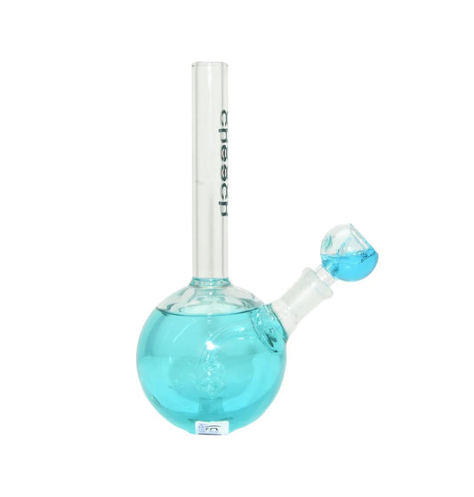 8” Cheech 8in Water Pipe Long Neck Glycerin Ball With Perk, Variety Colors(HR-GY118)