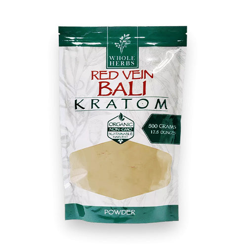 WHOLE HERBS KRATOM POWDER-WHOLE HERBS - RED BALI, 17.5OZ, 500G