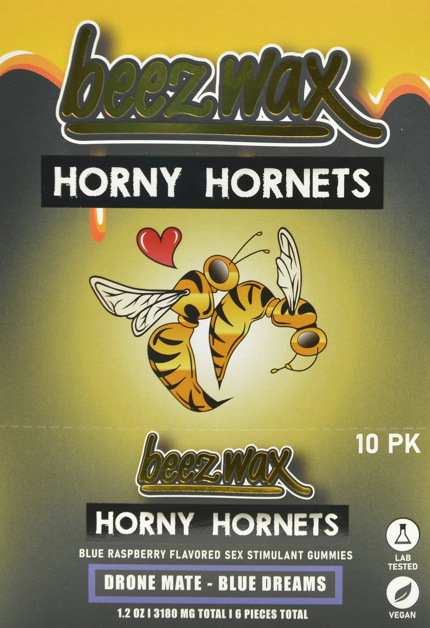 Horny Hornets Male Sex Gummies, Drone Mate-Blue Dreams, 3180mg 6pc/bag –  SELAA WHOLESALE