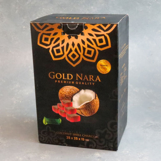 GOLD NARA HOOKAH CHARCOAL-GOLD NARA - PREMIUM COCONUT SHELL