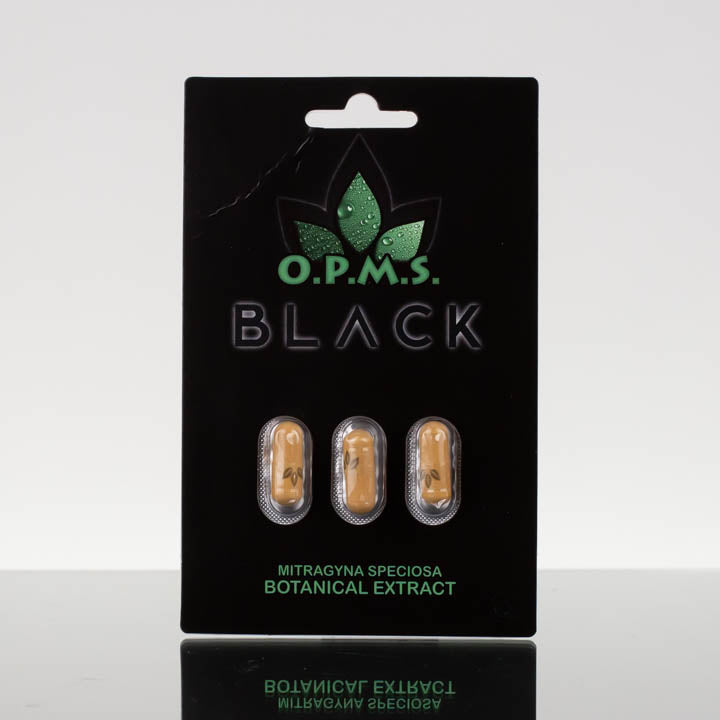 OPMS KRATOM CAPSULE-OPMS - BLACK, 3CT/PACK (10PACK/BUNDLE)