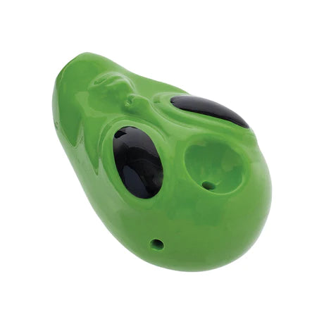 Pipe Hand-Wacky Bowlz – Ceramic Spoon 3.5inch, Green Alien