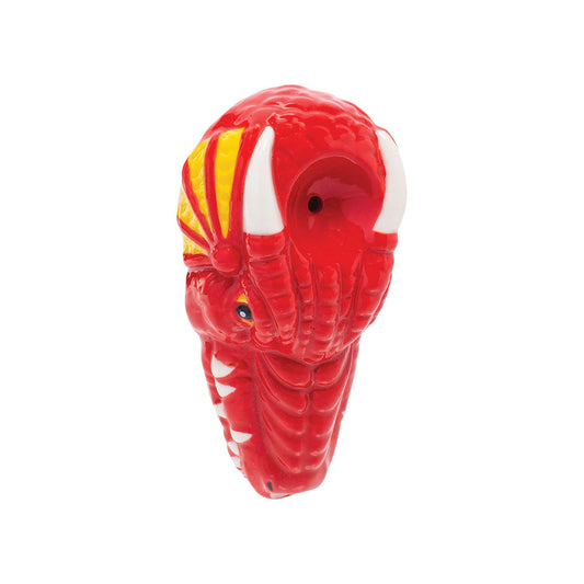 Pipe Hand-Wacky Bowlz – Ceramic Spoon 3.5inch, Red Dragon