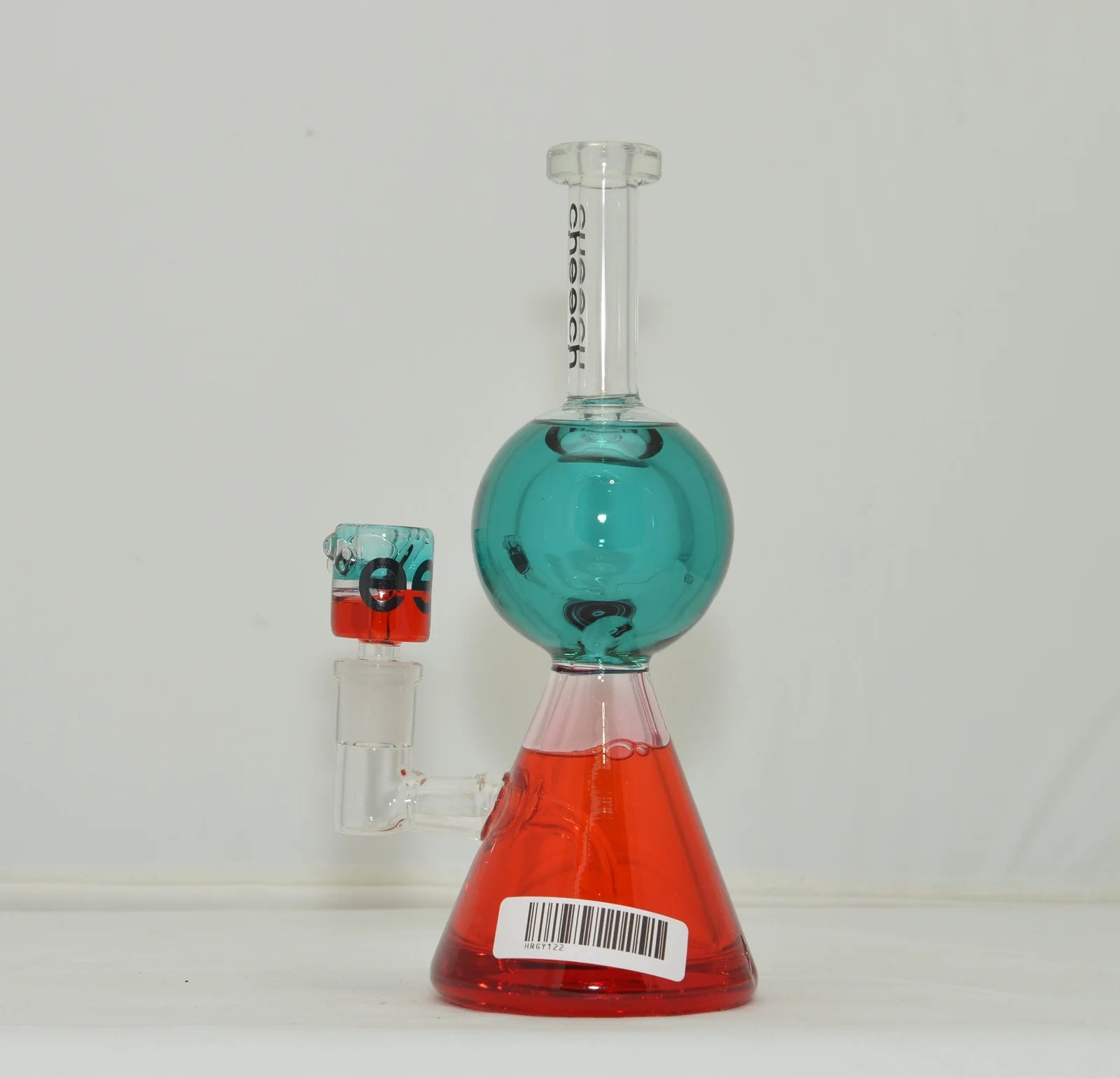 Pipe Water-Cheech – Double Glicerin Rig Teal-Red (HRGY122) – SELAA ...