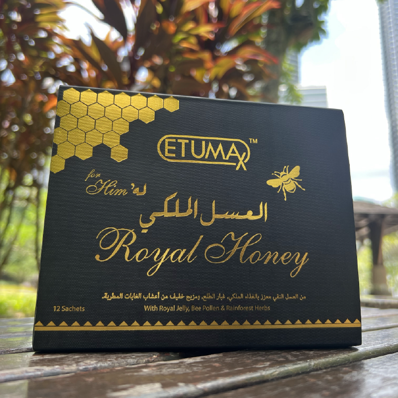 ETUMAX SUPPLEMENTS-ETUMAX - ROYAL HONEY FOR HIM, HALAL, (12SACHETS/BOX)