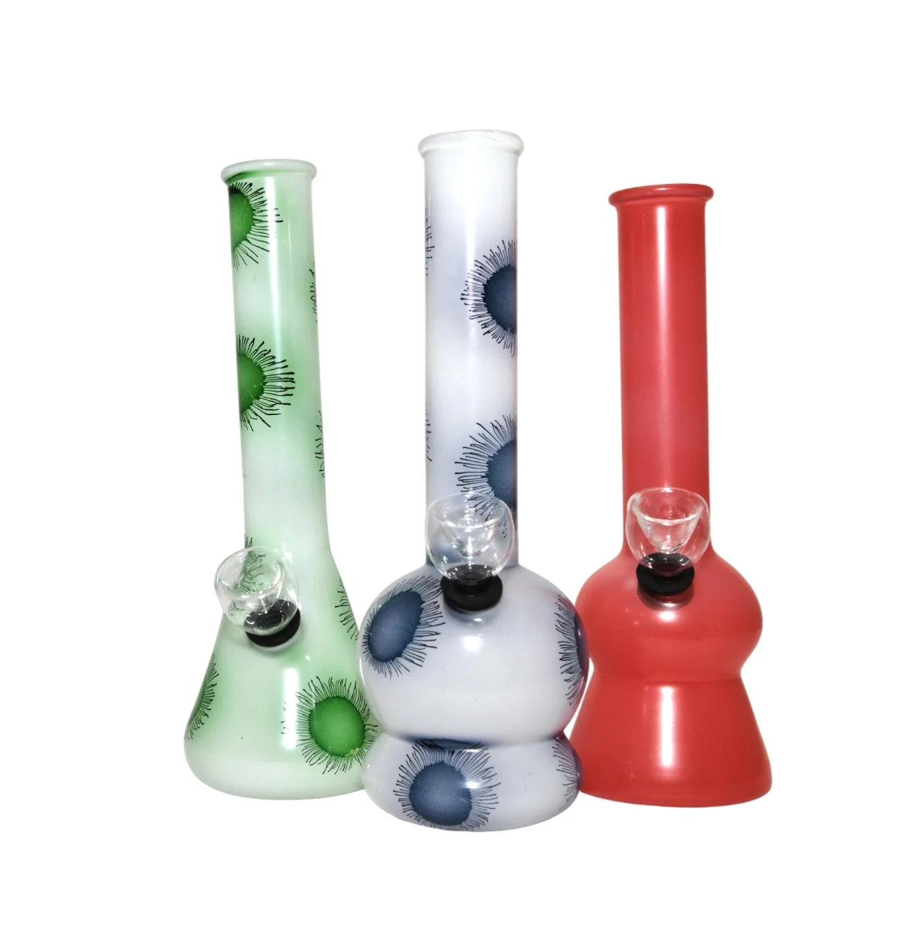 Water Pipe Double Ball 8in, Variety Colors -[8 inches]