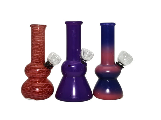 Water Pipe Mini Bong 5in, Variety Colors [5.5 inches]