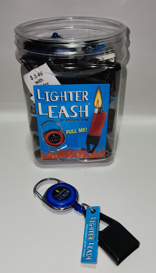 LIGHTER LEASH SMOKING ACCESSORIES-LIGHTER LEASH - GRUNGE SERIES PREMIUM CLIP, 30PC/JAR