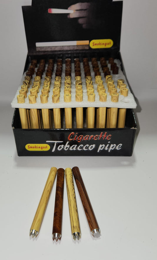 GENERIC ONE HITTER-GENERIC - METAL CIG W/TEETH, 100PCS/DISPLAY