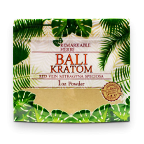 REMARKABLE HERBS KRATOM POWDER-REMARKABLE HERBS - RED BALI, 1OZ