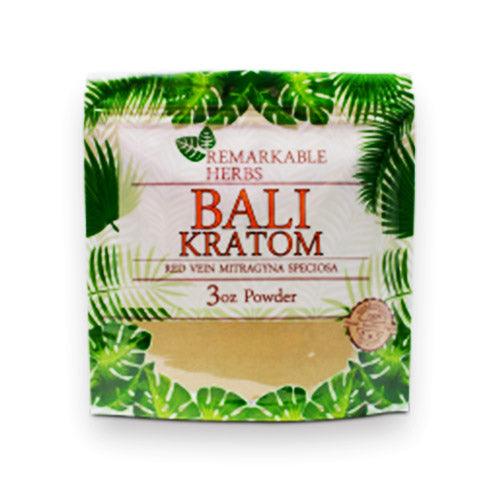 REMARKABLE HERBS KRATOM POWDER-REMARKABLE HERBS - RED BALI, 3OZ