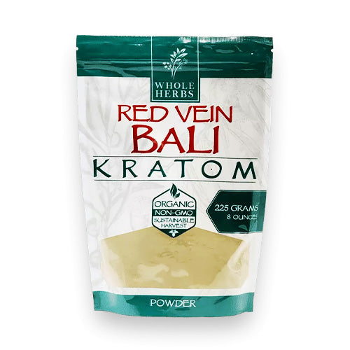 WHOLE HERBS KRATOM POWDER-WHOLE HERBS - RED BALI, 8OZ, 225G