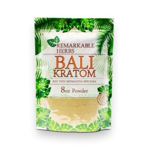 REMARKABLE HERBS KRATOM POWDER-REMARKABLE HERBS - RED BALI, 8OZ