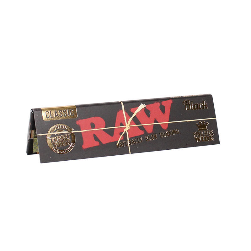 RAW PAPER-RAW - CLASSIC BLACK KING SIZE SLIM, 50PC/BOX