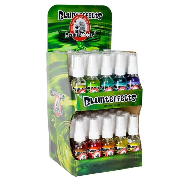 BLUNTEFFECT AIR FRESHNER-BLUNTEFFECTS - CONCENTRATED OIL AIRFRESHNER, MIX FLAVORS 1OZ/BOTTLE, 50PC/DISPLAY