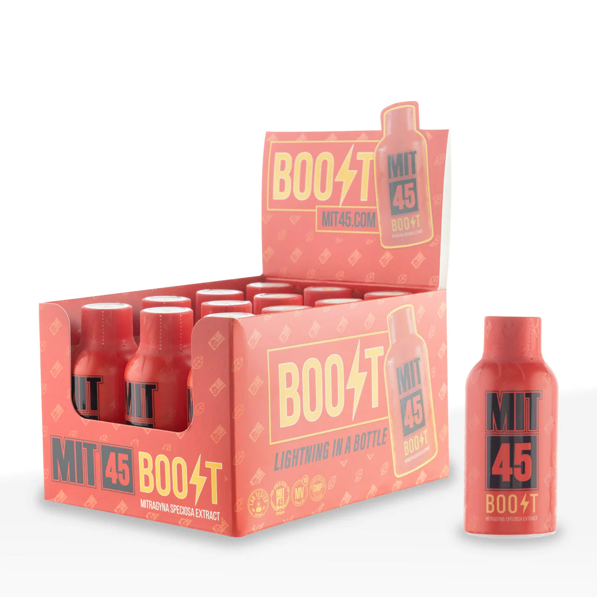 MIT45 KRATOM DRINK-MIT45 - BOOST RED 30ML (12PC/BOX