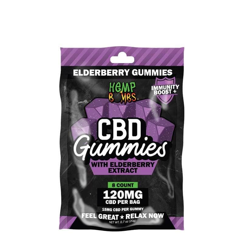 CBD Gummies Immunity, Mixed Berry 120mg, 8pc/bag (12bag/box)