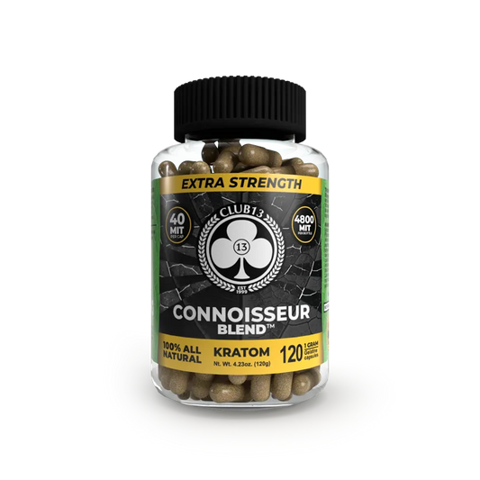 CLUB 13 KRATOM CAPSULE-CLUB 13 - EXTRA STRENGTH CONNOISSEUR BLEND, 1000 MIT