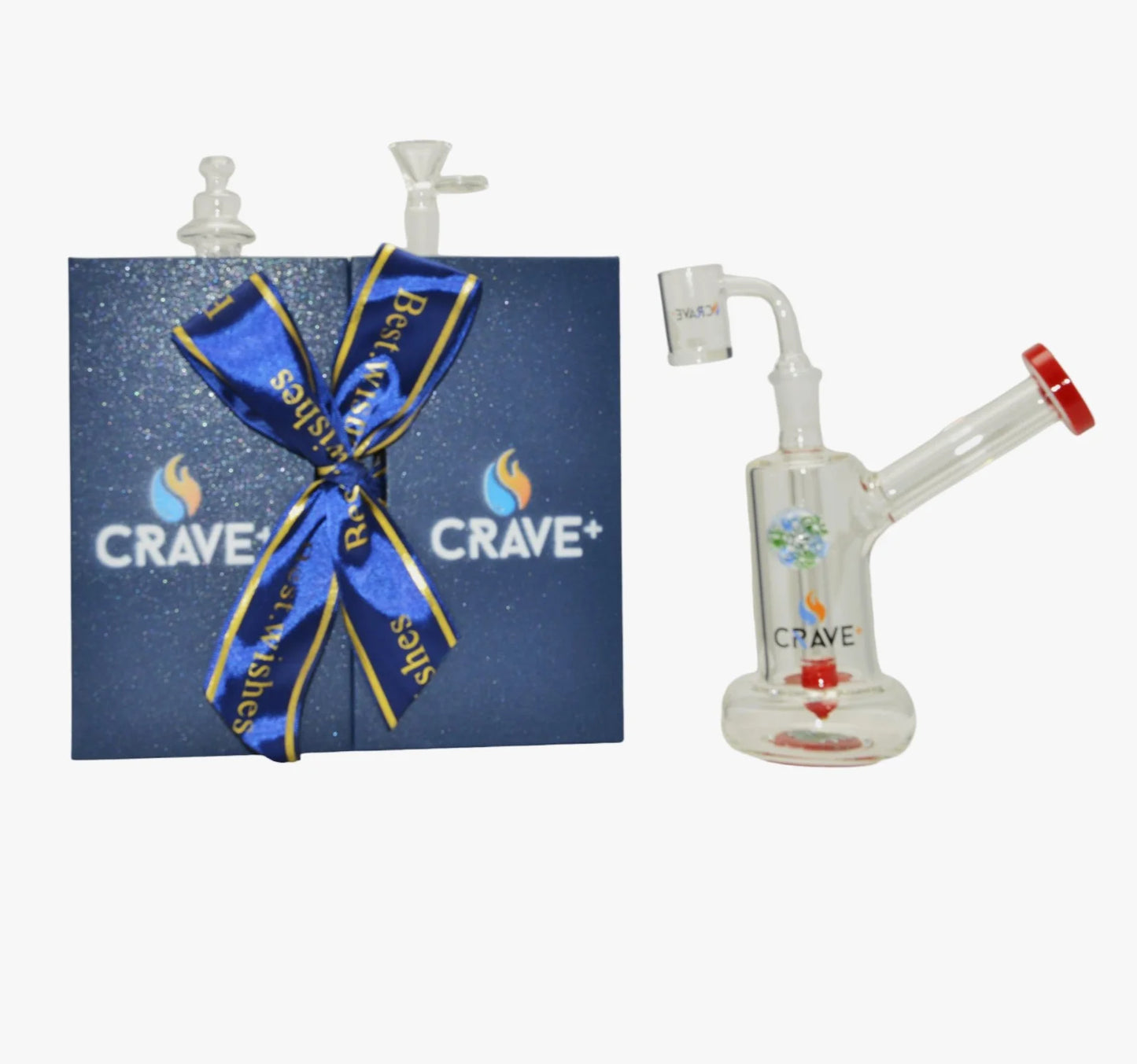 Glass Kits-Gift Set – Grave Kit w/Glass Water Pipe And Glass Accessories, Variety Colors (Grave3299)