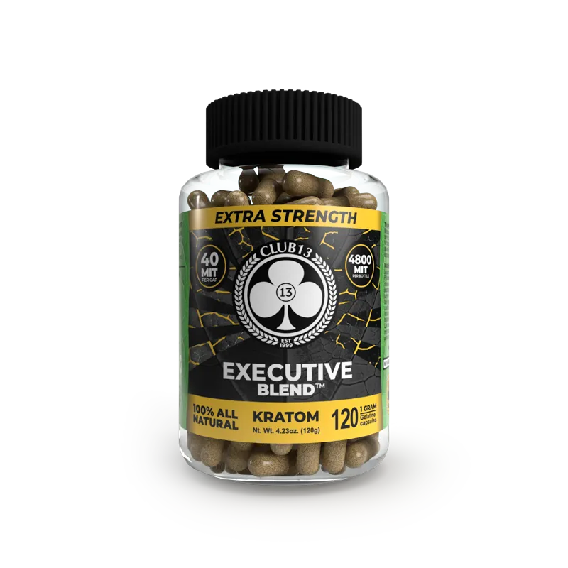 CLUB 13 KRATOM CAPSULE-CLUB 13 - EXTRA STRENGTH EXECUTIVE BLEND, 1000 MIT