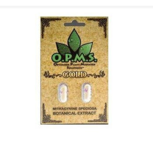 OPMS KRATOM CAPSULE-OPMS - GOLD, 2CT/PACK (10PACK/BUNDLE)