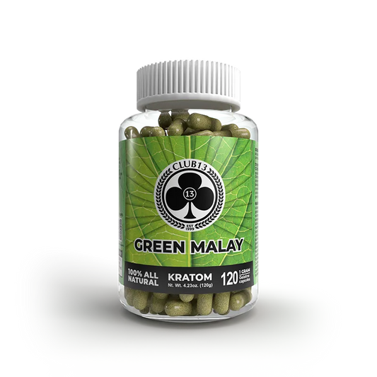 CLUB 13 KRATOM CAPSULE-CLUB 13 - GREEN MALAY, 25MG