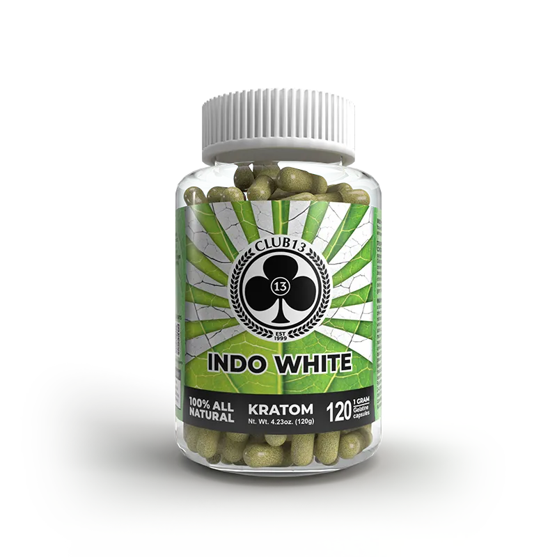 CLUB 13 KRATOM CAPSULE-CLUB 13 - INDO WHITE, 25MG