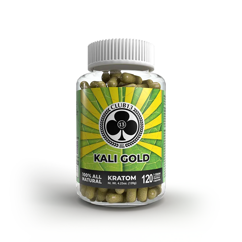 CLUB 13 KRATOM CAPSULE-CLUB 13 - KALI GOLD, 25MG