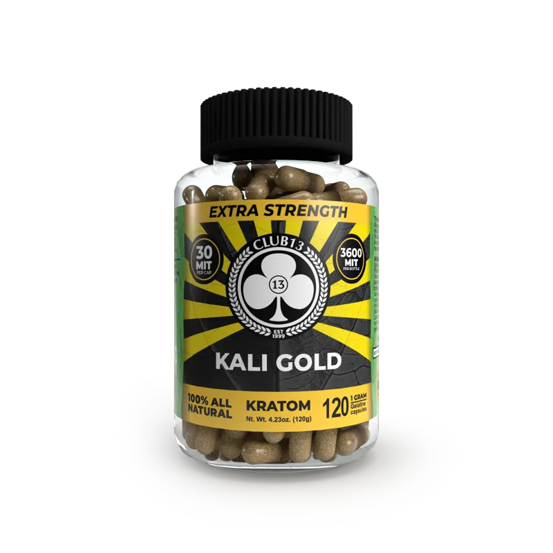 CLUB 13 KRATOM CAPSULE-CLUB 13 - EXTRA STRENGTH KALI GOLD, 750 MIT