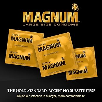 MAGNUM STATIONARY-MAGNUM - LUBRICATED CONDOMS LARGE SIZE, 48PC/BOX