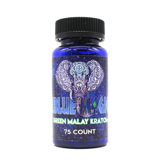 BLUE MAGIC KRATOM CAPSULE-BLUE MAGIC - GREEN MALAY, 75CT