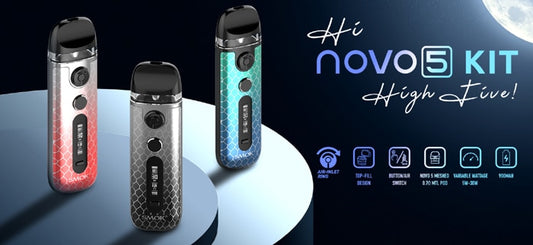 SMOK E-CIG POD KIT-SMOK - NOVO 5, 900MAH 2ML