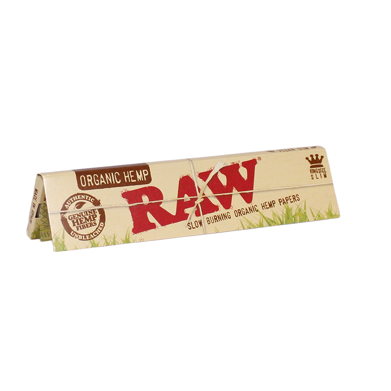 RAW PAPER-RAW - ORGANIC KING SIZE SLIM, 50PC/BOX