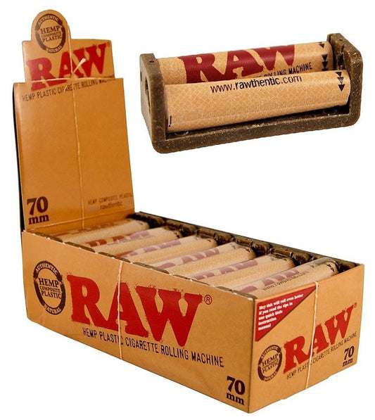 RAW ROLLING MACHINE-RAW - ECO PLASTIC 70MM, 12PC/BOX