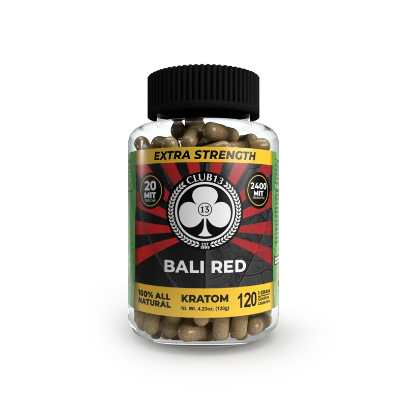 CLUB 13 KRATOM CAPSULE-CLUB 13 - EXTRA STRENGTH RED BALI, 500 MIT