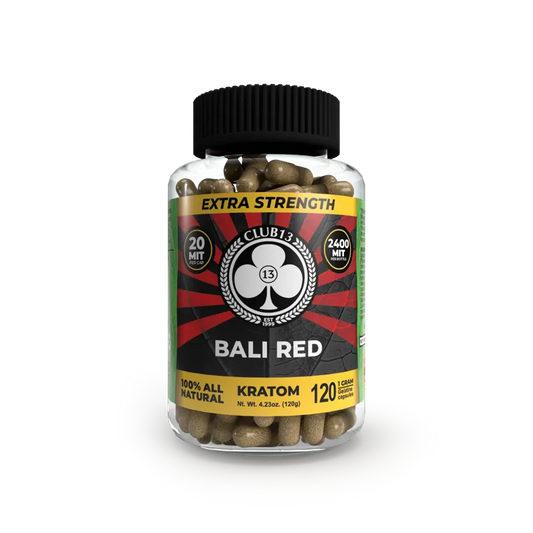 CLUB 13 KRATOM CAPSULE-CLUB 13 - EXTRA STRENGTH RED BALI, 500 MIT