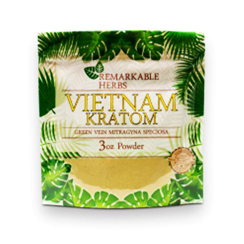 REMARKABLE HERBS KRATOM POWDER-REMARKABLE HERBS - GREEN VIETNAM, 3OZ