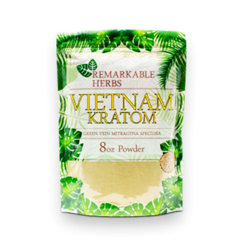 REMARKABLE HERBS KRATOM POWDER-REMARKABLE HERBS - GREEN VIETNAM, 8OZ